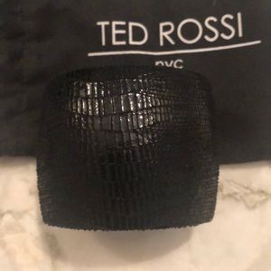 Ted Rossi black snake skin bangle